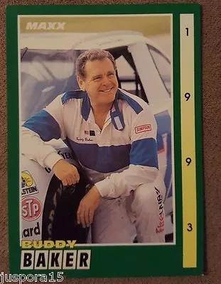 Maxx Race Cards 1993 Edition Buddy Baker Card 39 Of 300 • $6.64