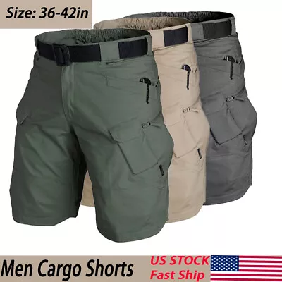 Mens Summer Outdoor Cargo Hiking Shorts Quick Dry Work Pants Casual Shorts • $18.99