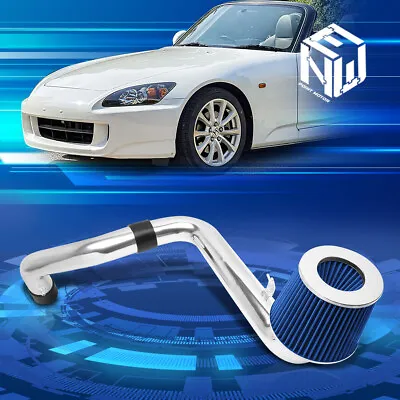 For 06-09 Honda S2000 Engine High Flow Cold Air Intake System+Blue Cone Filter • $65.38