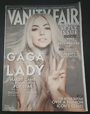 VANITY FAIR Magazine September 2010 Lady Gaga No Label B20:810 • $7.16