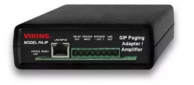 Viking Electronics SIP Multicast Paging Adapter Amplifier PA-IP UPC 615687227... • $331.23