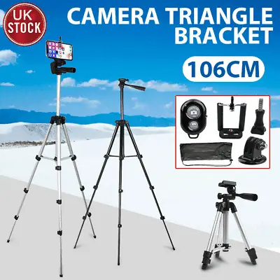 £9.99 • Buy 106CM Tripod Stand Mount For Digital Camera Camcorder Phone Holder IPhone DSLR