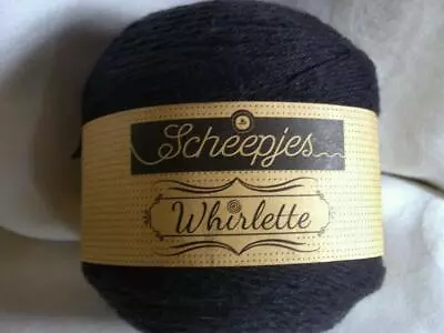 Scheepjes Whirlette Cotton Acrylic Yarn Color 851 Liquorice Black Fingering • $7.99
