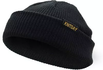 Fisherman Beanie Trawler Sailor Skullcap Knit Short Hat Unisex • $18.35