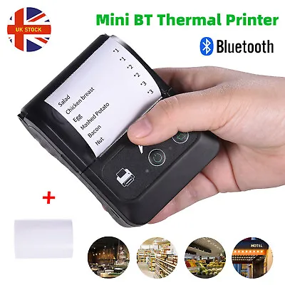 £23.27 • Buy Mini BT Wireless Thermal Receipt Printer Pocket ESC POS USB For Restaurant Store