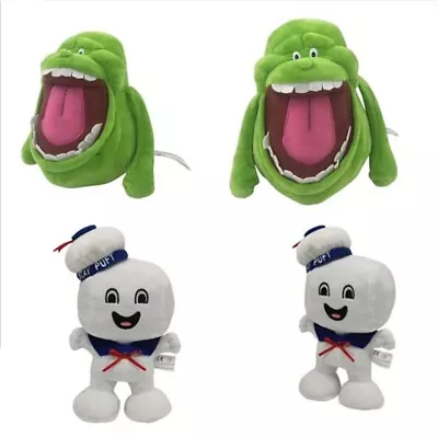 Marshmallow Man And Slimer Ghostbusters 3 Stay Puft Stuffed Plush Toy Doll Gifts • $22.99