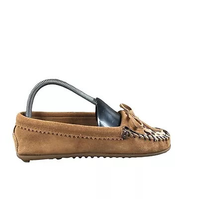 Minnetonka Moccasins Womens Size 7 Leopard Print Dyed Calf Hair Slip On Shoes • £24.09