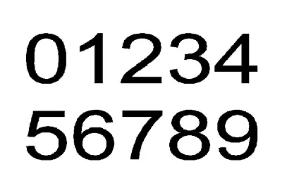 £0.99 • Buy Individual Number Vinyl Sticker Waterproof Decal DISCOUNTED MULTIPLES
