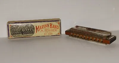 Vintage M. Hohner Marine Band Harmonica Made In Germany No. 1896 Key Of F A440 • $29.70