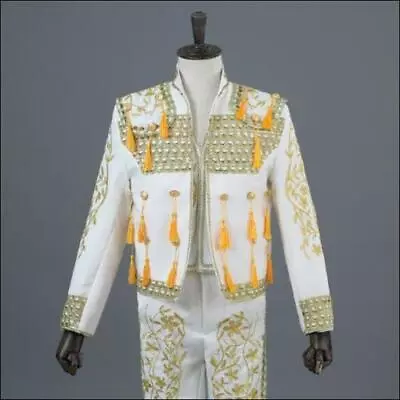 Mens Spanish Bullfighter Matador Outfit Fermin Suit Jackets Pant Cosplay Costume • $93.67