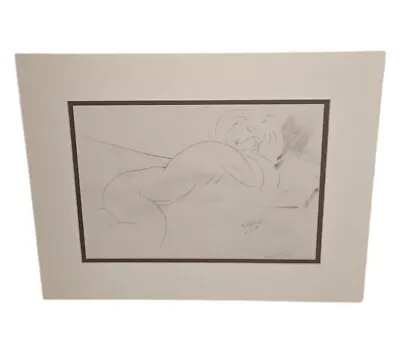 Modigliani Amedeo Sketch Female Lying Nude France Vintage 1992 Heliogravure • $95