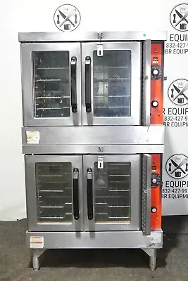 Vulcan Double Stack Natural Gas Convection Oven With Night Locks Model Vc4gd-sef • $4999.99