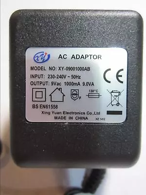 9V AC-AC Adaptor Transformer Power Supply 5.5mm UK Plug • £14.99