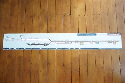 2011 Metropolitan Line Underground Tube Carriage Interior Map VGC • £29.99