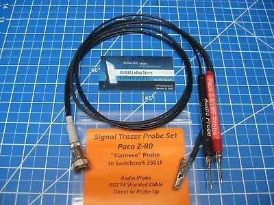 Custom RF & Audio Probe Set For Paco Z-80 Signal Tracer - Assembled • $42.49