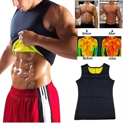 Men Slimming Belt Corset Neoprene Vest Sauna Sweat Body For Shaper Sports Vest • £5.99