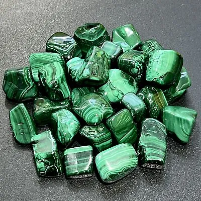 Malachite Tumbled (1 LB) One Pound Bulk Wholesale Lot Polished Natural Gemstones • $48.83