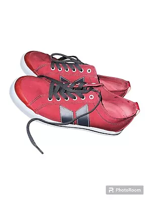 VTG Macbeth Vegan Men’s Eliot Skate Shoes Sz 7 Red Canvas Y2K • $69