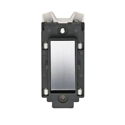 Crabtree 4460/6SC 20A 20amp Double Pole Grid Switch Satin Chrome Black Trim • £9.50