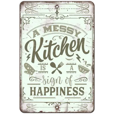 Kitchen Aluminum Metal Sign - Old Fashioned Vintage Country Family Kitchen Decor • $21.59