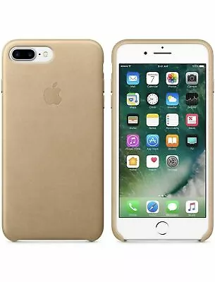 GENUINE IPhone 7 Plus Apple Leather Case - Tan Colour - Brand New - FREE P&P! • £12.99