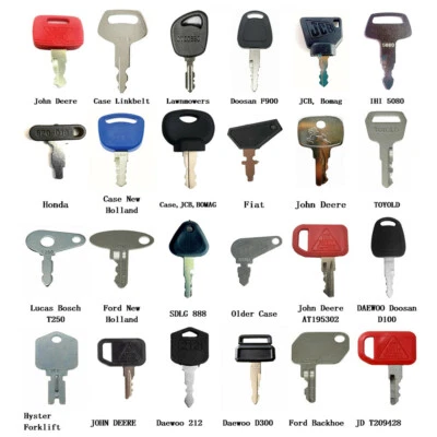 $16.99 • Buy 24 Heavy Construction Equipment Ignition Key Set For JD Case Komatsu JCB Bomag