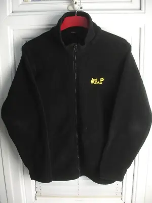 Womens Jack Wolfskin Fleece Jacket Black Size S • £1.98