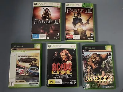 Xbox 360 Games Bundle  – 5 Games Bulk Lot Various Titles (see Photos) • $35