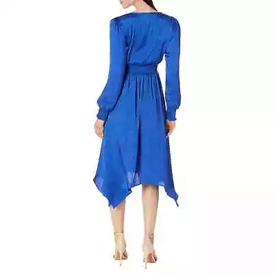 MICHAEL Michael Kors Women's Jacquard Zebra-Print Plisse Dress Royal US M • $27