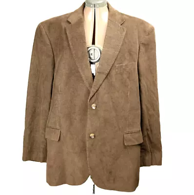 Dockers Men's Cotton Corduroy Blazer Sport Coat 2-Button Lined Brown 48R • $22.99