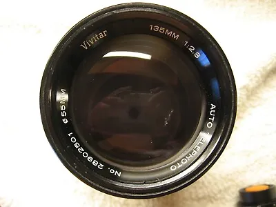 Vivitar 135mm F2.8 Lens W/filter Pentax Pk Mount • $19.95