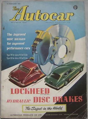 Autocar Magazine 14/2/1958 Featuring Rover T3 DAF Renault Fregate Road Test • £14.99