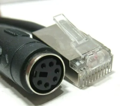 Quality Mini 6 Pin DIN Female To Male Ethernet Link Patch Cable P/N 07632-01 • $6.99