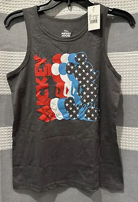 Disney Mickey Mouse Tank Top Sz Large Sleeveless Unisex Boys Girls “STARS” - NWT • $8.80