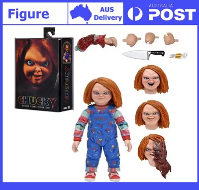 New Version CHUCKY Horror Doll PVC Figure Collectible Halloween Model Toy 10cm • $52.88