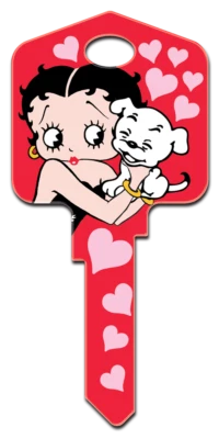 $8.38 • Buy SupeR CutE BETTY BOOP & PUDGY House Key Blank For Kwikset KW1 KW10 KW11