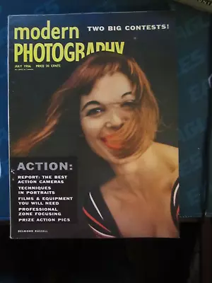 Modern Photography Magazine July 1956 Best Action Cameras G 50 • $9.99