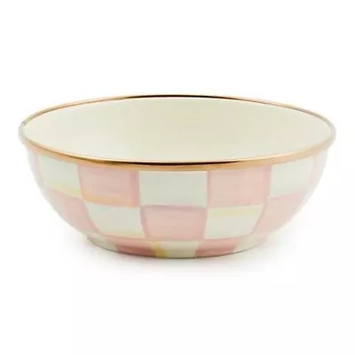 MacKenzie Childs EVERYDAY BOWL ROSY COURTLY CHECK  MacKenzie Childs • $57.99