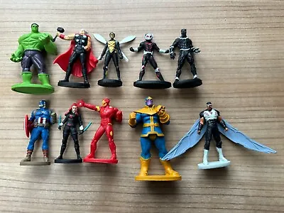 Set Of Marvel Toy Figure X 10 Thanos Falcon Hulk Thor Black Panther Ant Man • £7.99