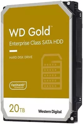 Western Digital 20TB WD Gold Enterprise Class SATA Internal Hard Drive HDD - 720 • $999
