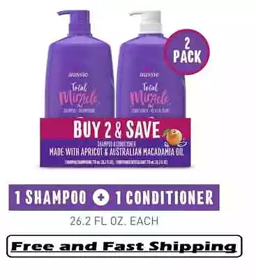 Aussie Total Miracle With Apricot & Macadamia Oil Paraben Shampoo And Condition • $11.45