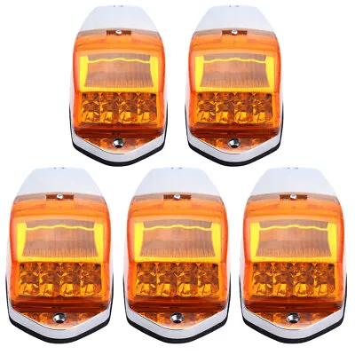 5x LED Amber Cab Roof Top Clearance Marker Running Light For Kenworth Peterbilt • $85.49