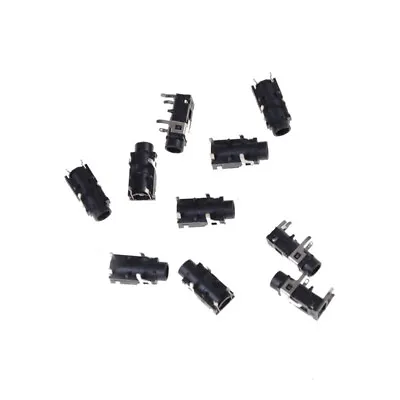 10 Pcs PCB Panel Mount 4 Pin 1/8  3.5mm Female Socket Stereo Headphone Jack*w Sb • £4.14