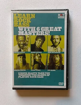 Hot Licks - Learn Rock Bass With 6 Great Masters! DVD New Sealed Region 0 All • £10