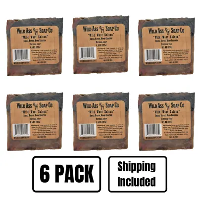 $51.99 • Buy All Natural Bar Soap | Wild West Saloon Scent | 6 Pack | Shipping Included