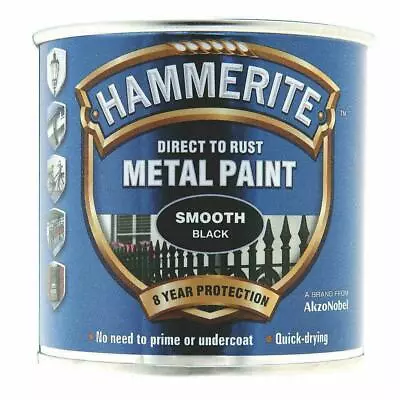 Hammerite - Smooth Direct To Rust Metal Paint - All Colours - All Sizes • £15.49