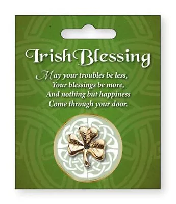 £3.99 • Buy Metal Enamel Pin Badge Brooch Lucky Irish Shamrock Clover Harp Etc
