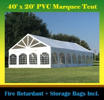 40'x20' PVC Marquee - Heavy Duty Large Party Wedding Canopy Tent Fire Retardant  • $1899.99