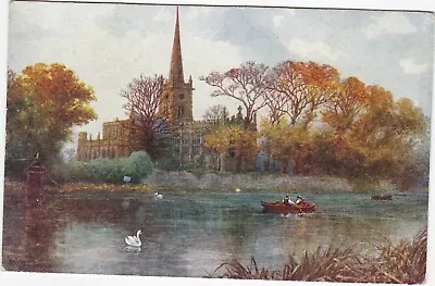 Artist Drawn Parish Church STRATFORD UPON AVON Warwickshire - W. W Quatremain • £2.99