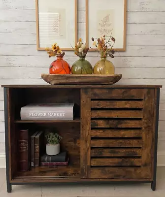 £99.90 • Buy Vintage Industrial Sideboard Rustic Metal Cupboard Cabinet Hallway Console Table